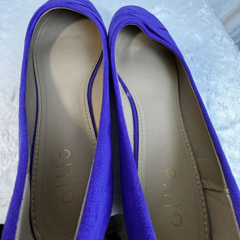 Ollio Womens Purple Ballet Flats Size 10 Stylish Slip-On Shoes Comfortable Fit - Picture 7 of 9